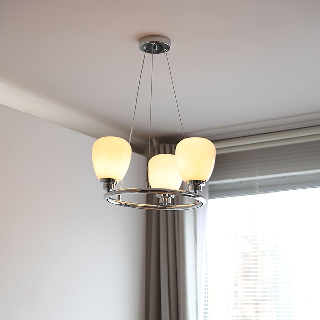 Caldendale Glass Chandelier-Moonnatur