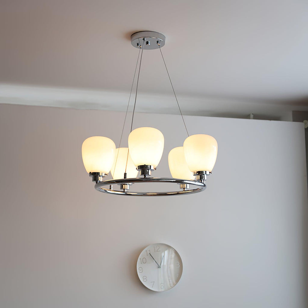 Caldendale Glass Chandelier-Moonnatur