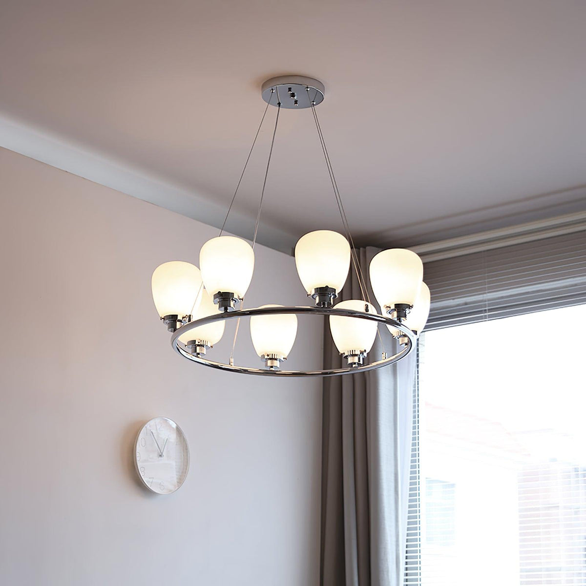 Caldendale Glass Chandelier-Moonnatur
