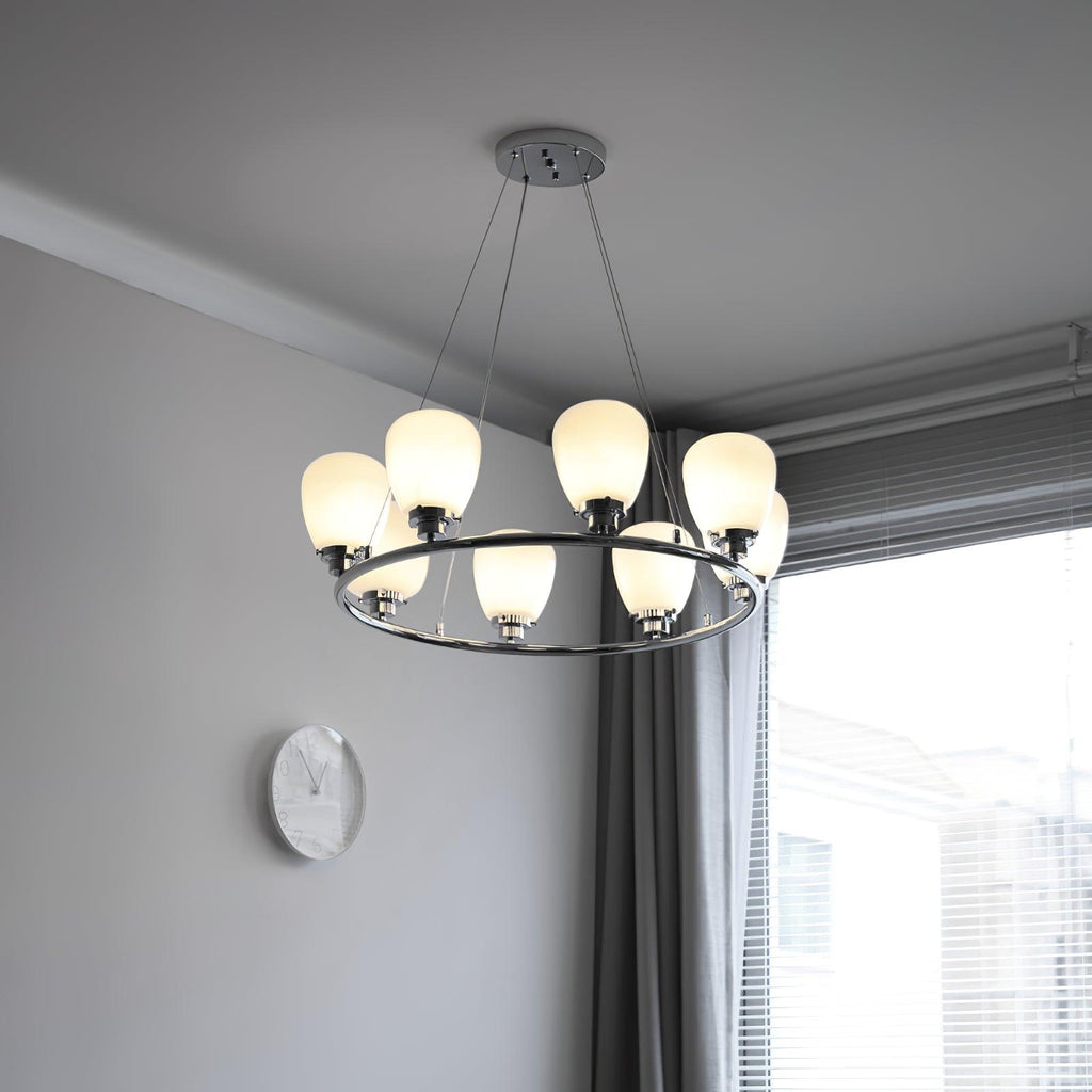 Caldendale Glass Chandelier-Moonnatur