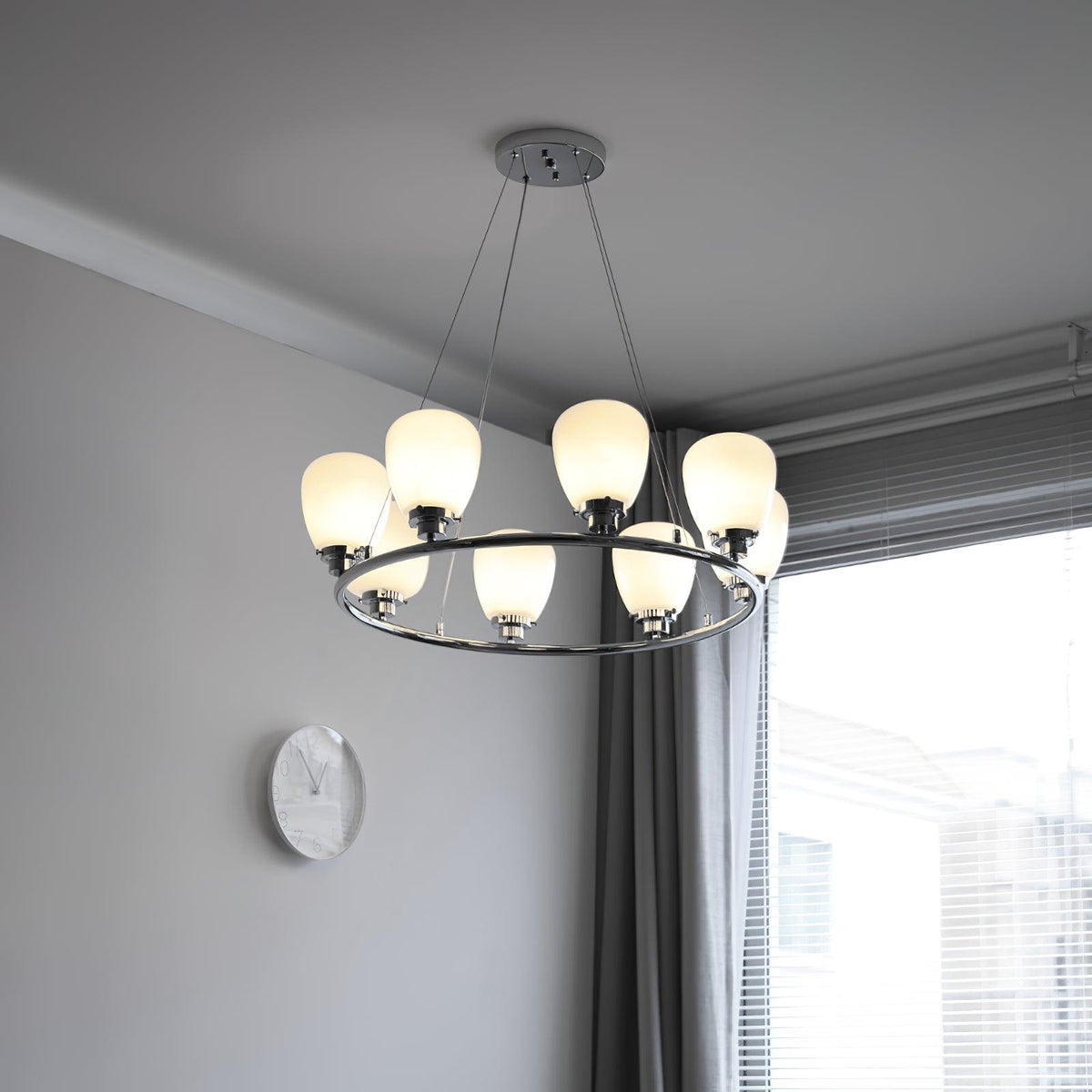 Caldendale Glass Chandelier-Moonnatur