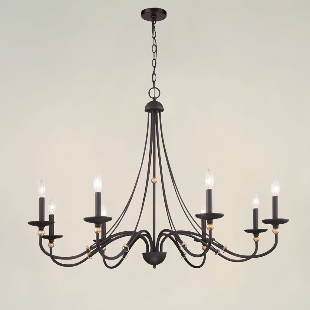 Veldenlyn Brass Chandelier-Moonnatur