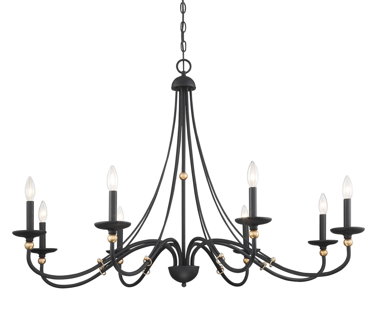Veldenlyn Brass Chandelier-Moonnatur