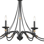 Veldenlyn Brass Chandelier-Moonnatur