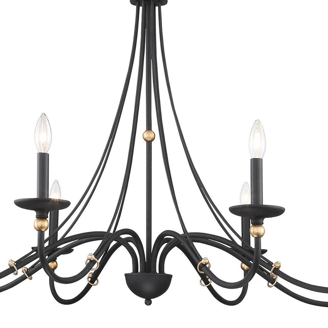 Veldenlyn Brass Chandelier-Moonnatur