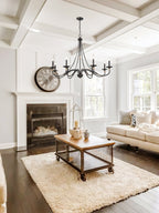 Veldenlyn Brass Chandelier-Moonnatur