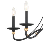 Veldenlyn Brass Chandelier-Moonnatur