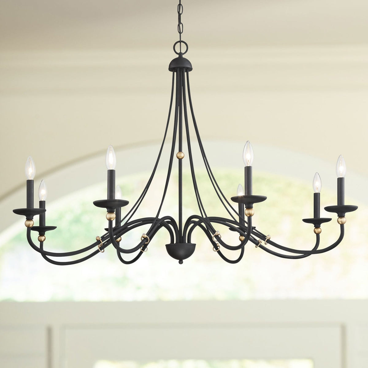 Veldenlyn Brass Chandelier-Moonnatur