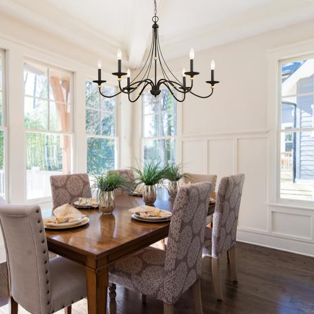 Veldenlyn Brass Chandelier-Moonnatur