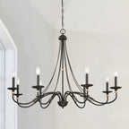 Veldenlyn Brass Chandelier-Moonnatur
