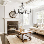 Veldenlyn Brass Chandelier-Moonnatur