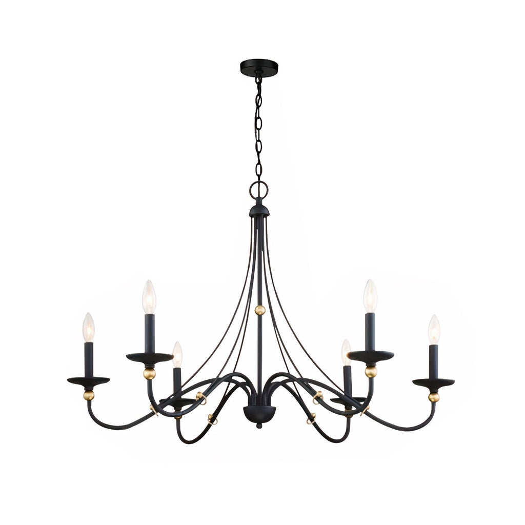 Veldenlyn Brass Chandelier-Moonnatur
