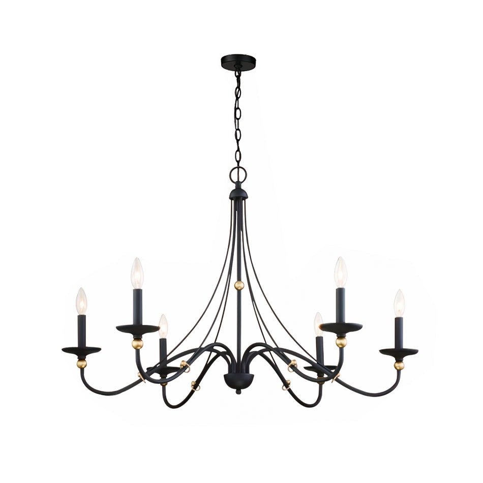 Veldenlyn Brass Chandelier-Moonnatur