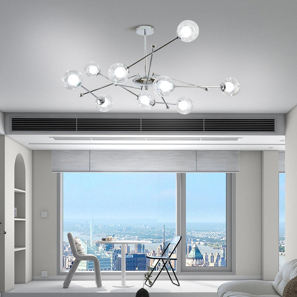 Asteria Glass Chandelier-Moonnatur