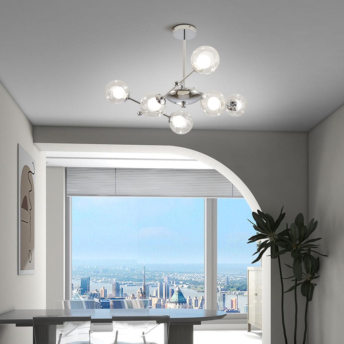 Asteria Glass Chandelier-Moonnatur