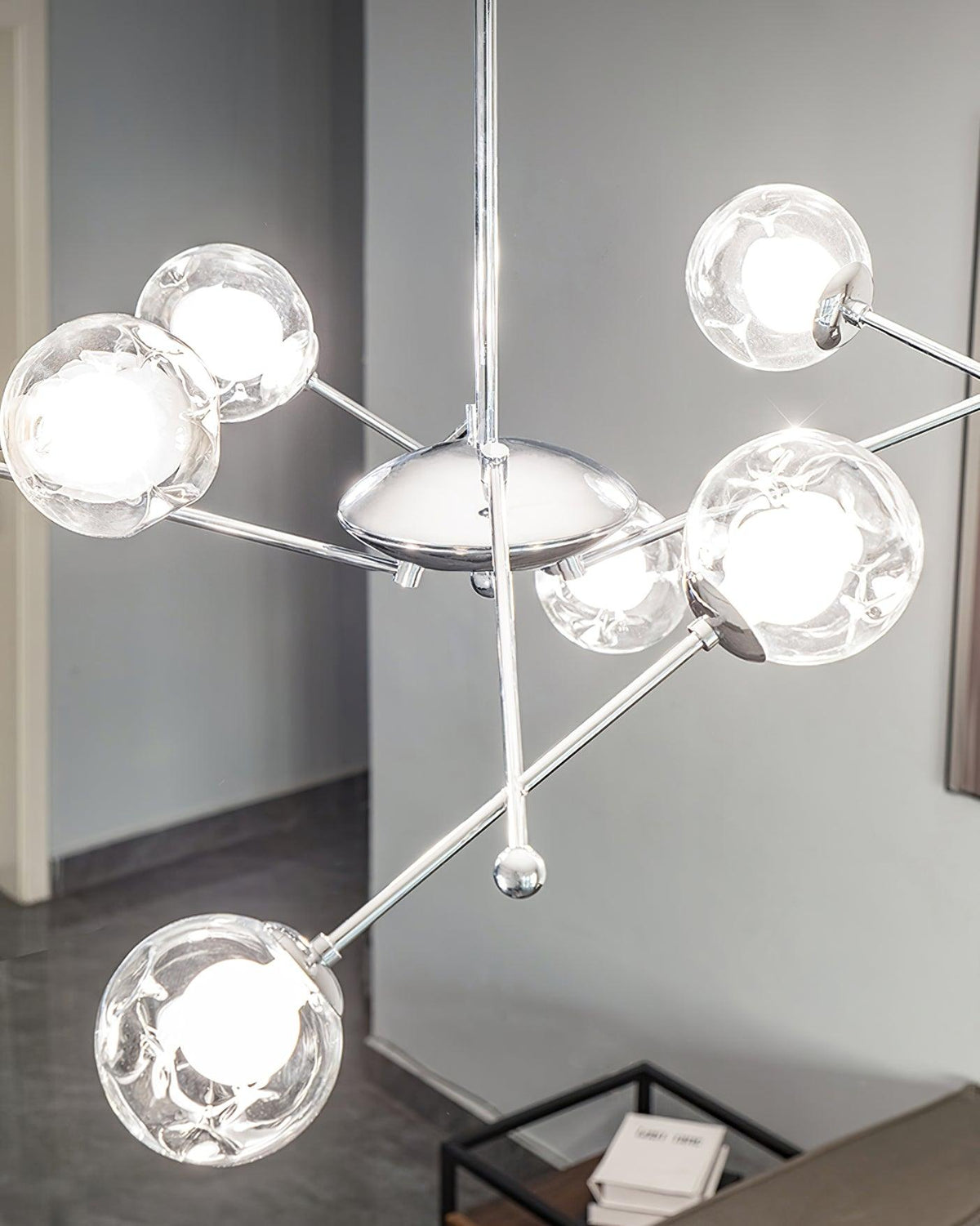 Asteria Glass Chandelier-Moonnatur