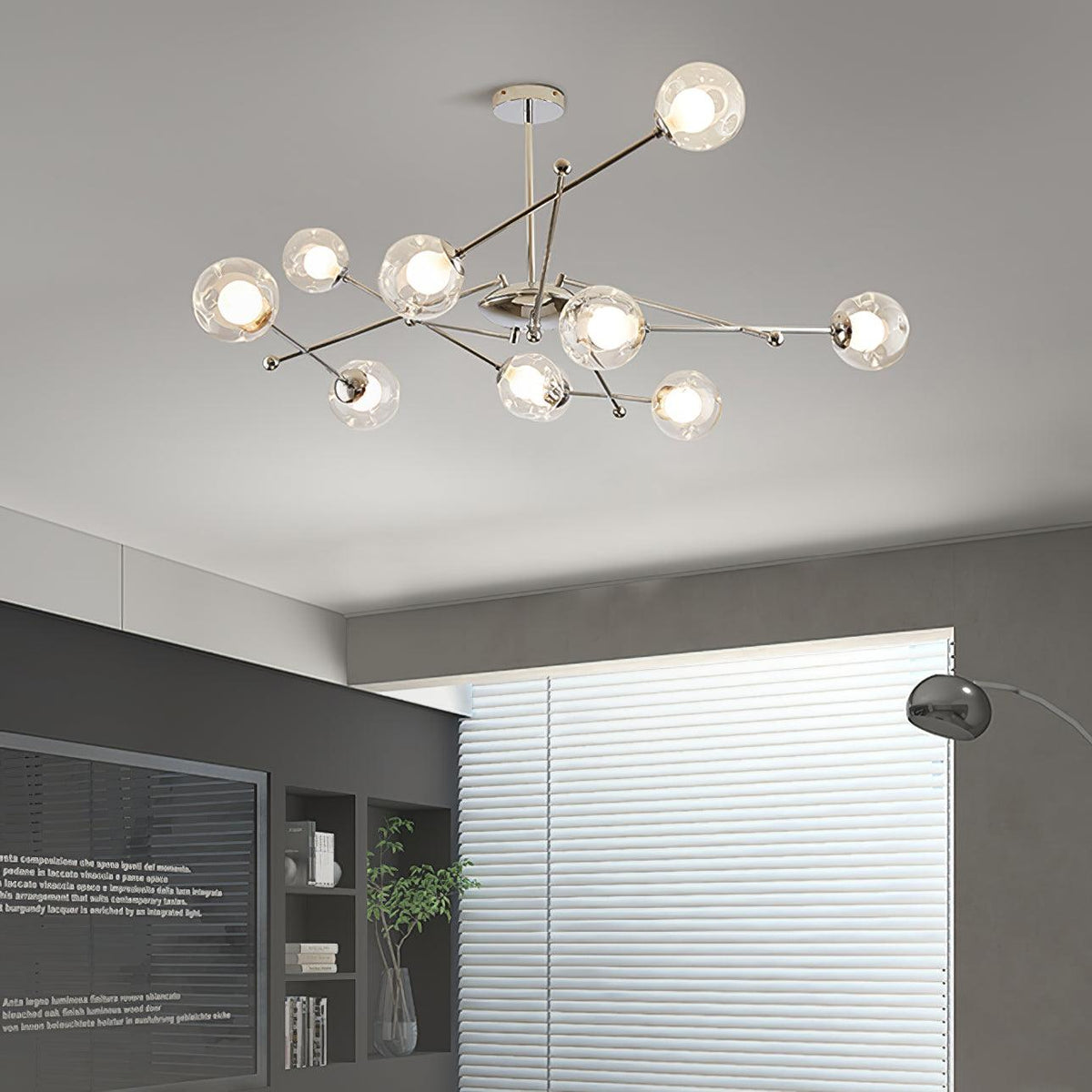 Asteria Glass Chandelier-Moonnatur