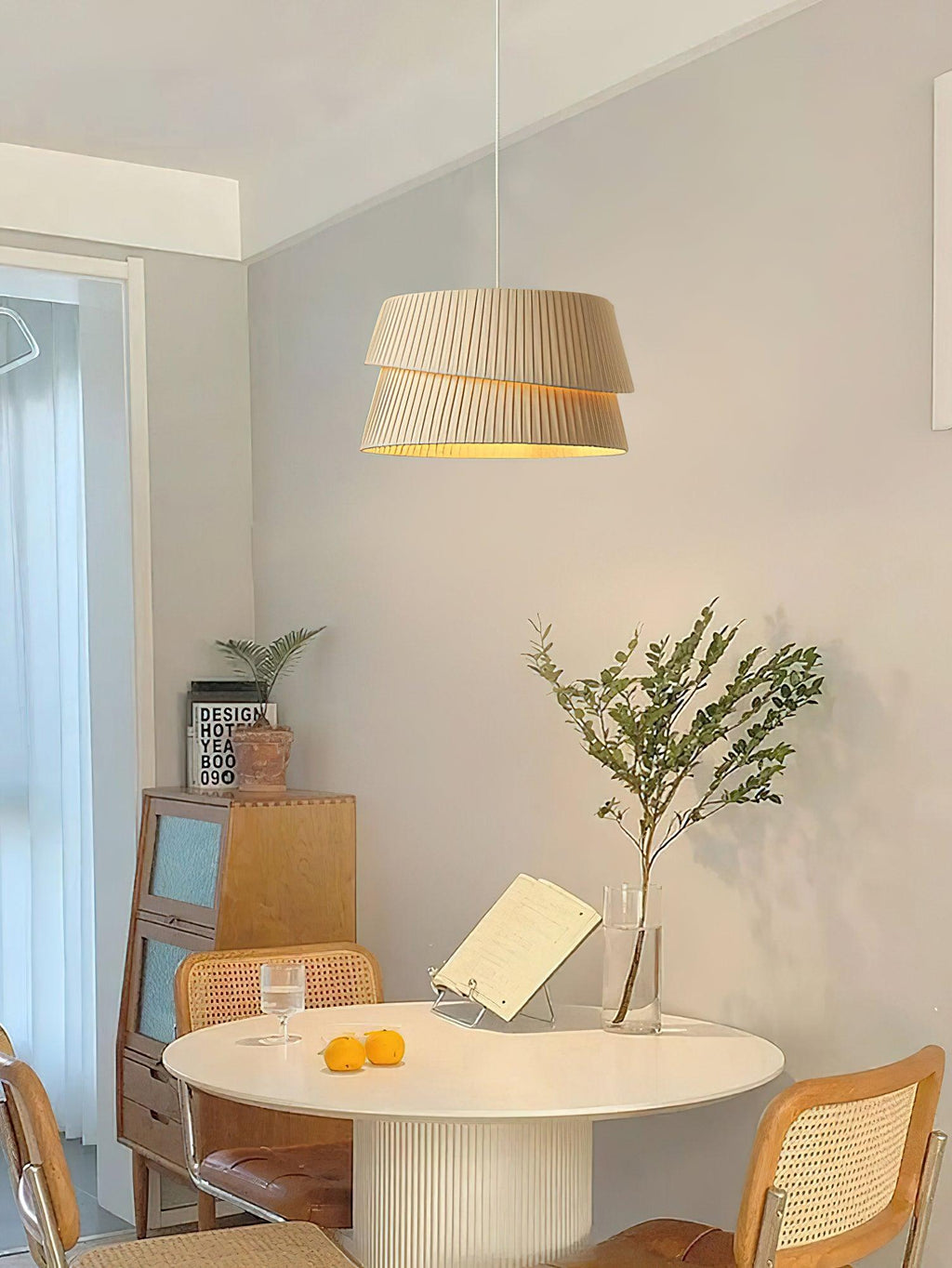 Leveneth Fabric Pendant Light-Moonnatur