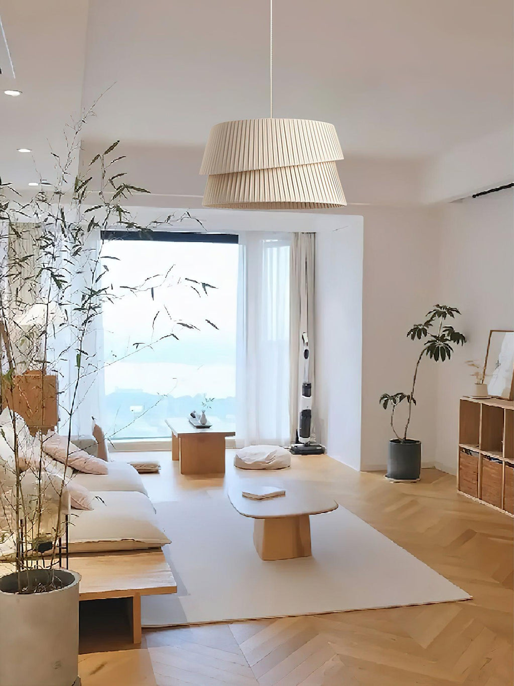 Leveneth Fabric Pendant Light-Moonnatur