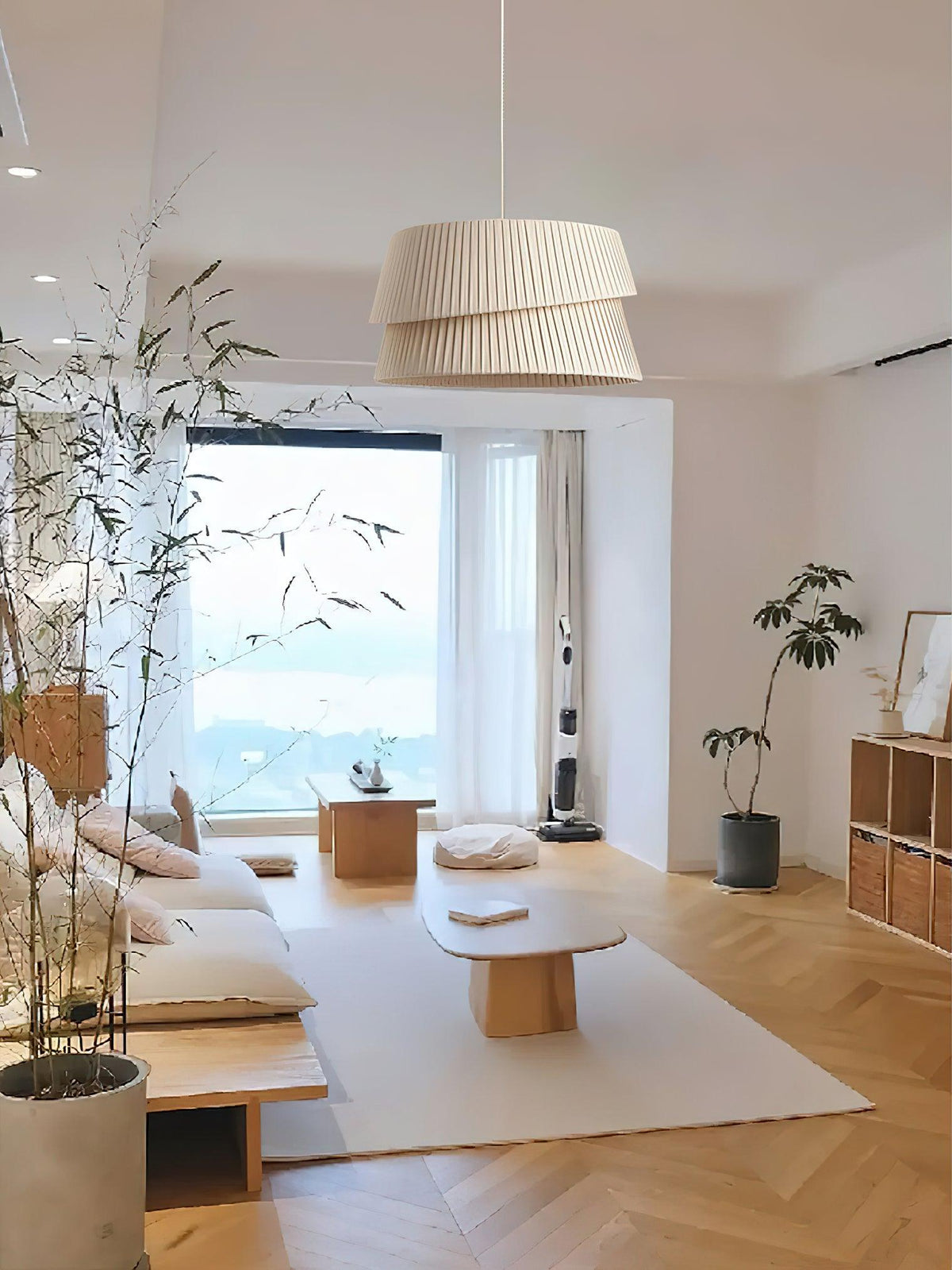 Leveneth Fabric Pendant Light-Moonnatur