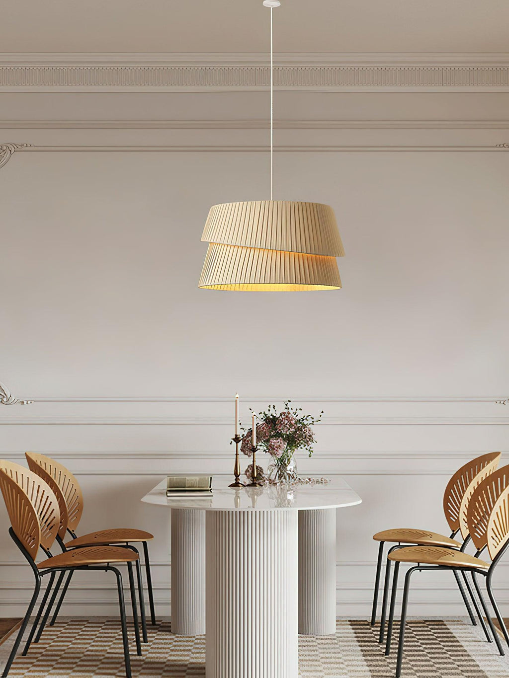 Leveneth Fabric Pendant Light-Moonnatur