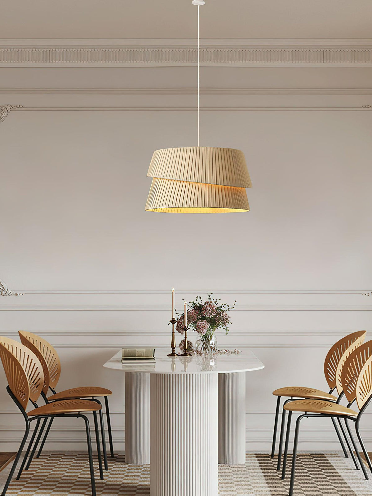 Leveneth Fabric Pendant Light-Moonnatur
