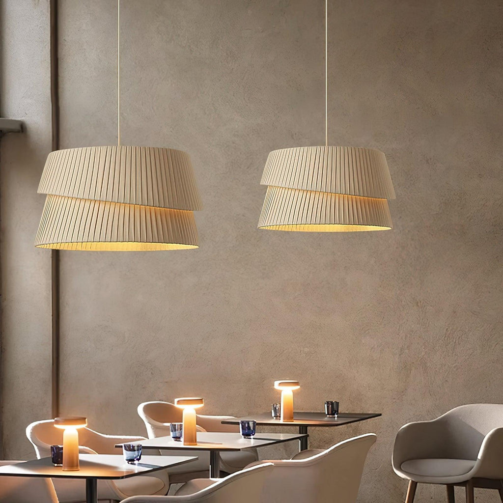Leveneth Fabric Pendant Light-Moonnatur