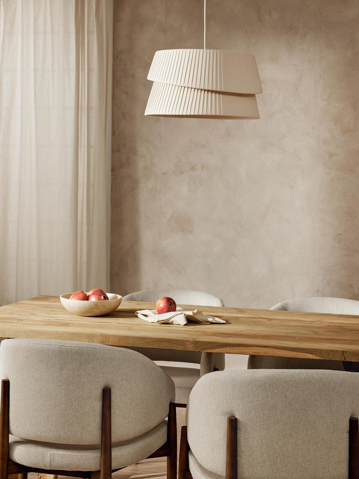 Leveneth Fabric Pendant Light-Moonnatur