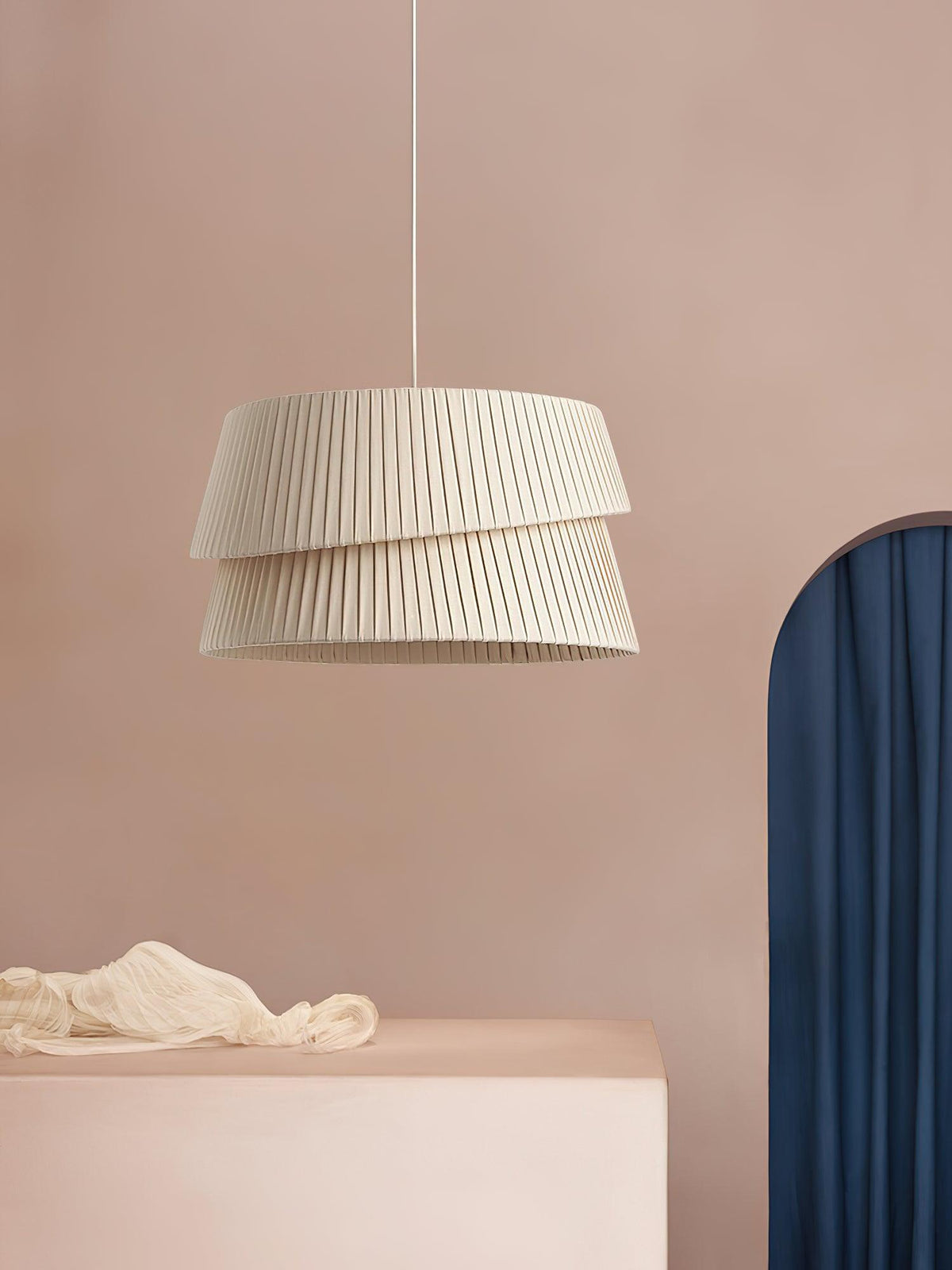 Leveneth Fabric Pendant Light-Moonnatur