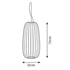 Denelwynne Metal Pendant Light-Moonnatur