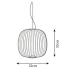 Denelwynne Metal Pendant Light-Moonnatur