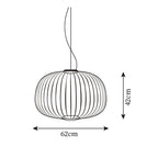 Denelwynne Metal Pendant Light-Moonnatur