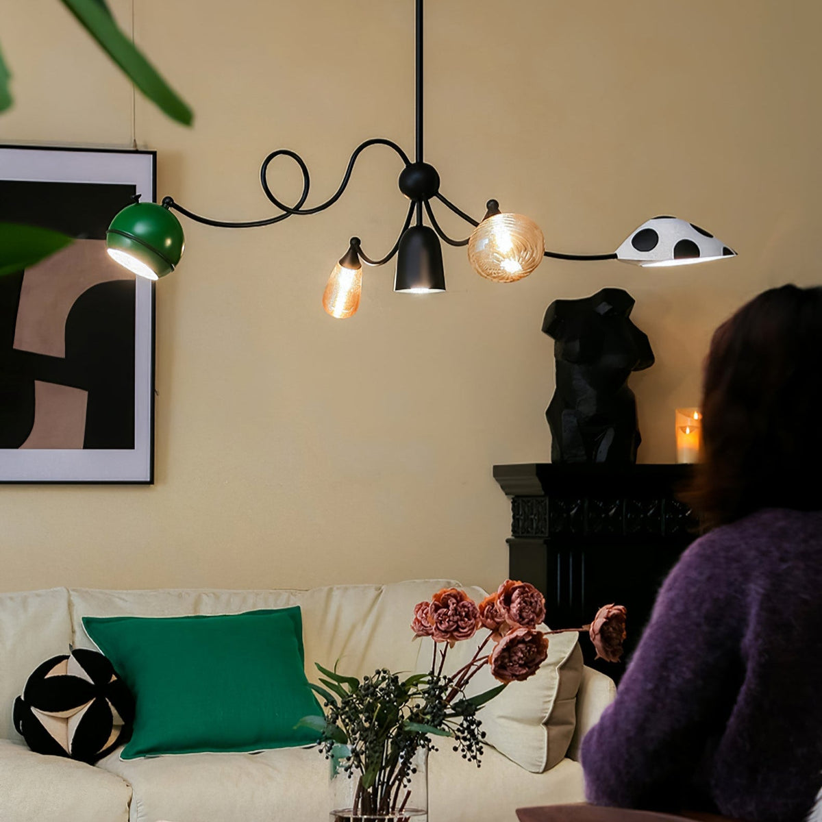 Hatheraelle Glass Pendant Light-Moonnatur