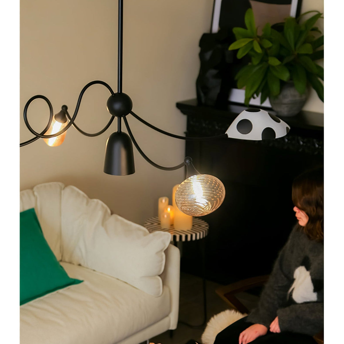 Hatheraelle Glass Pendant Light-Moonnatur