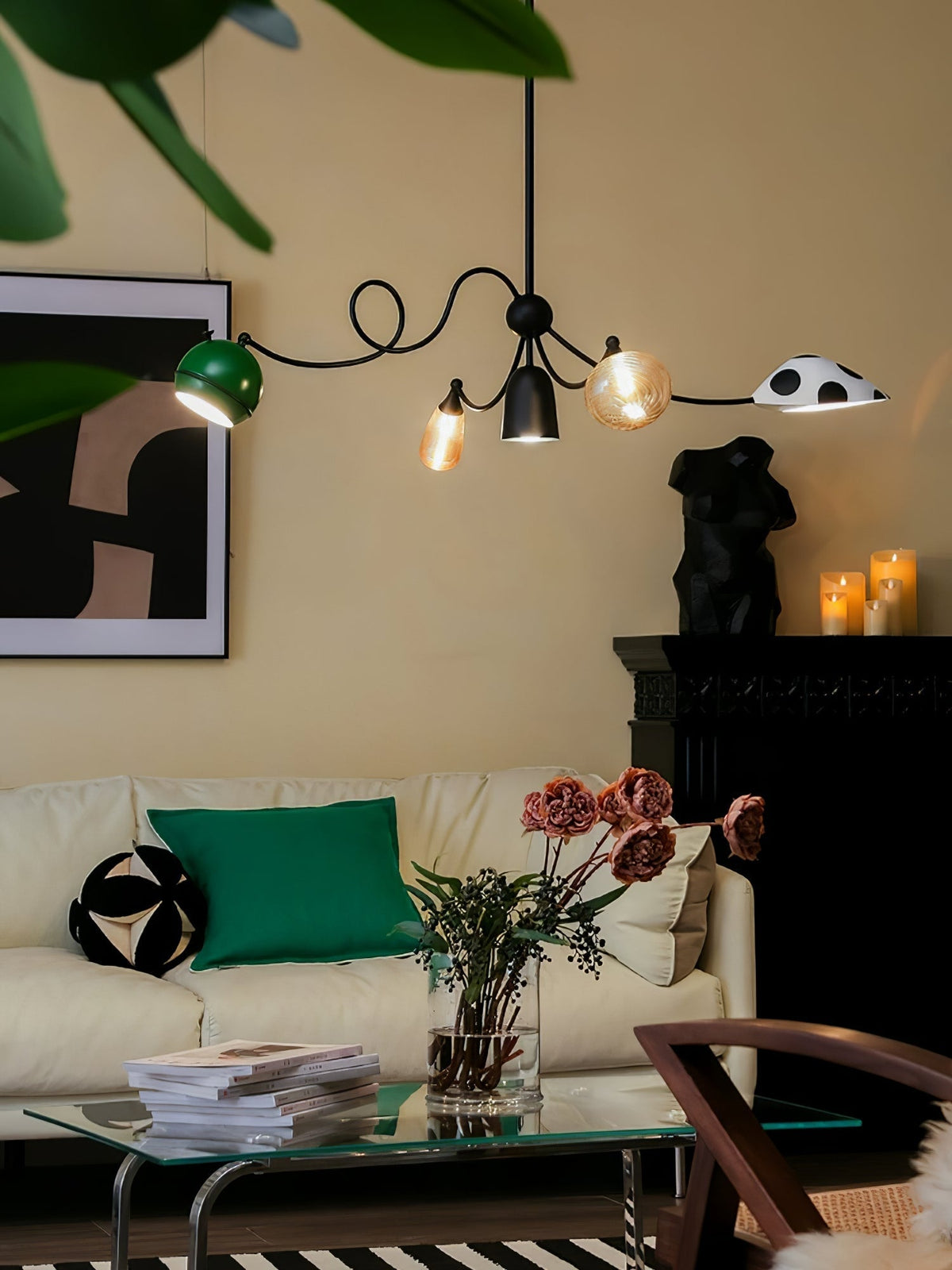 Hatheraelle Glass Pendant Light-Moonnatur