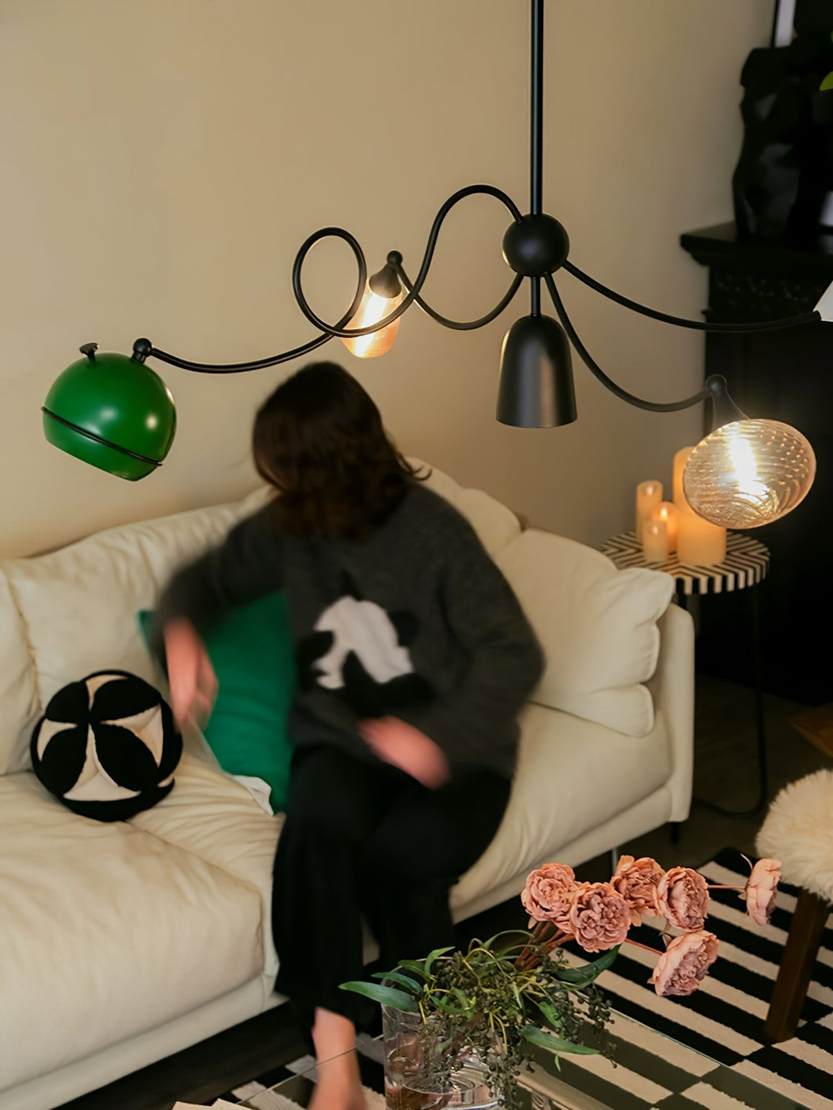 Hatheraelle Glass Pendant Light-Moonnatur