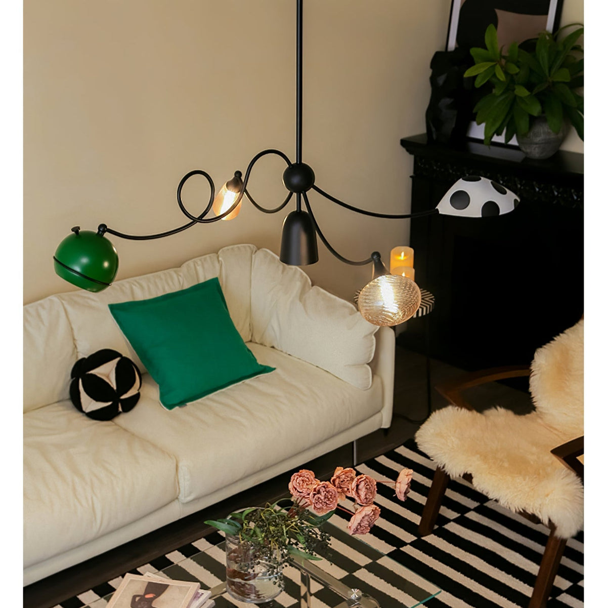 Hatheraelle Glass Pendant Light-Moonnatur