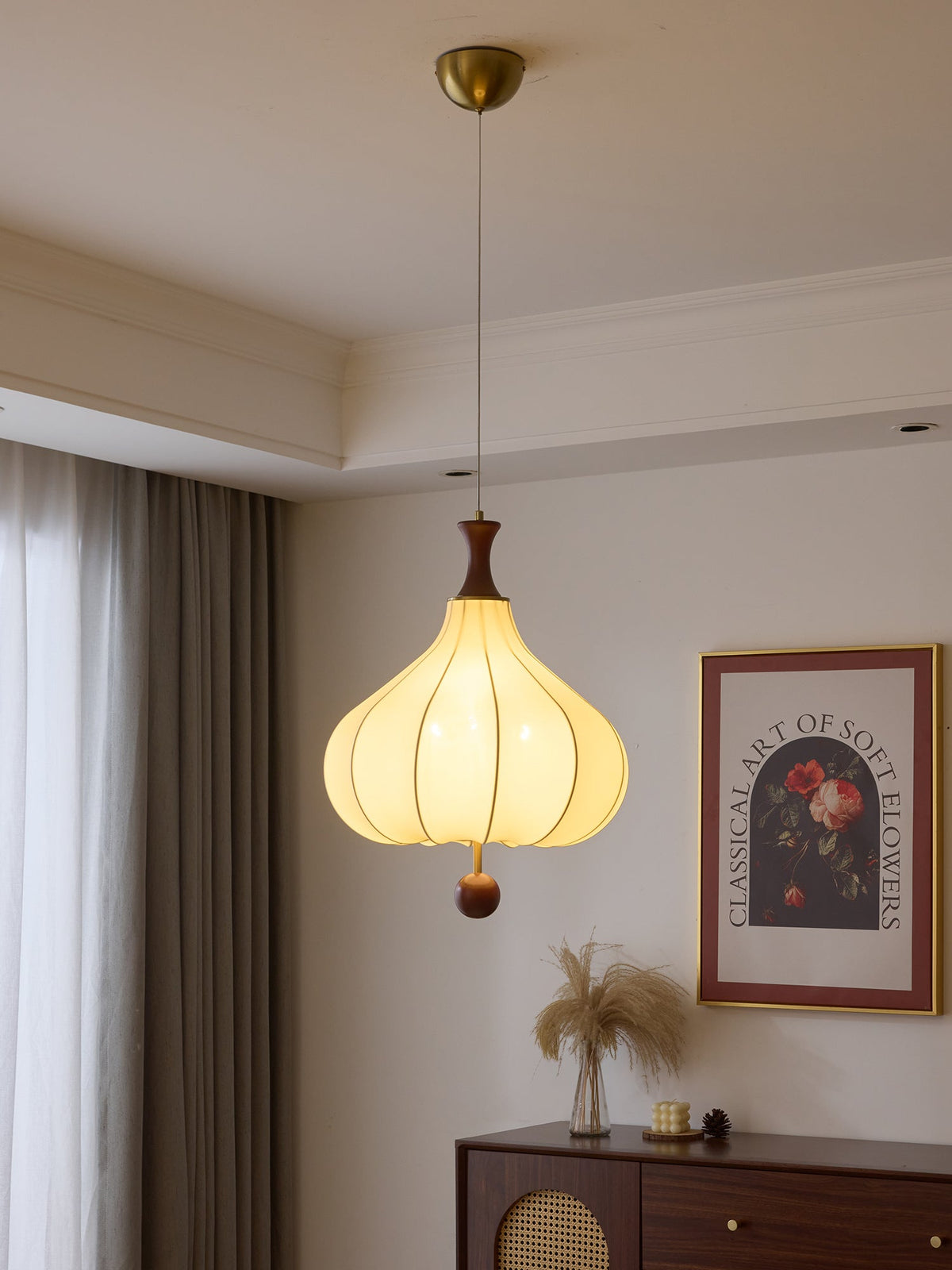 Lorrenaria Fabric Pendant Light-Moonnatur