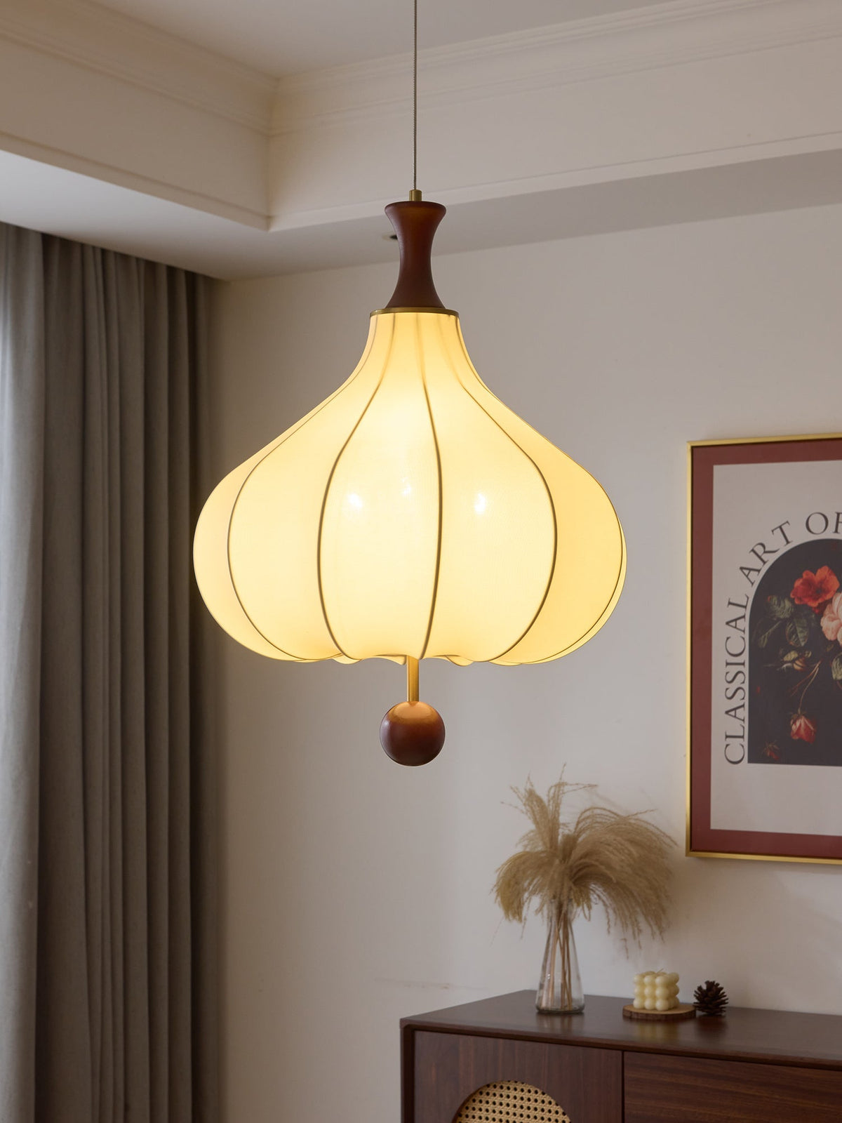 Lorrenaria Fabric Pendant Light-Moonnatur