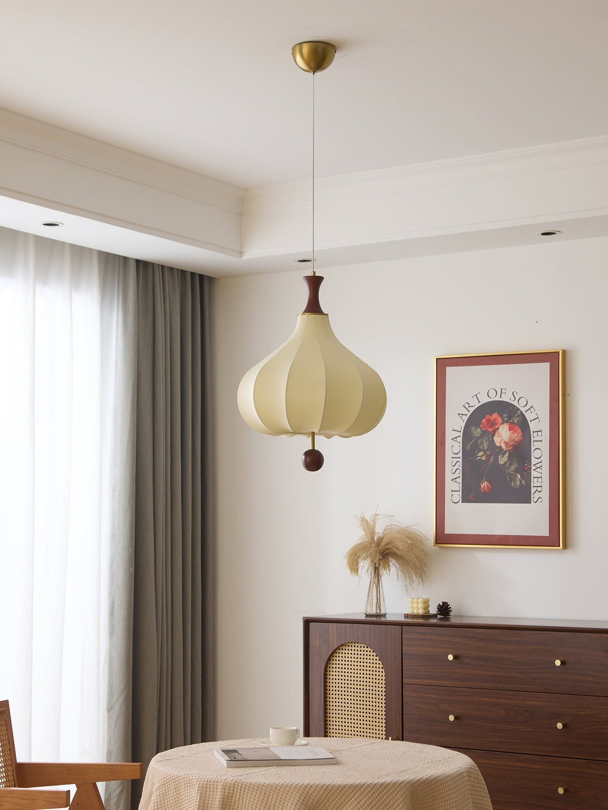 Lorrenaria Fabric Pendant Light-Moonnatur