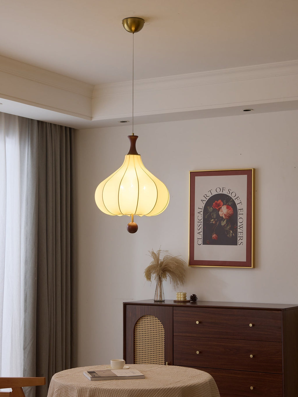 Lorrenaria Fabric Pendant Light-Moonnatur