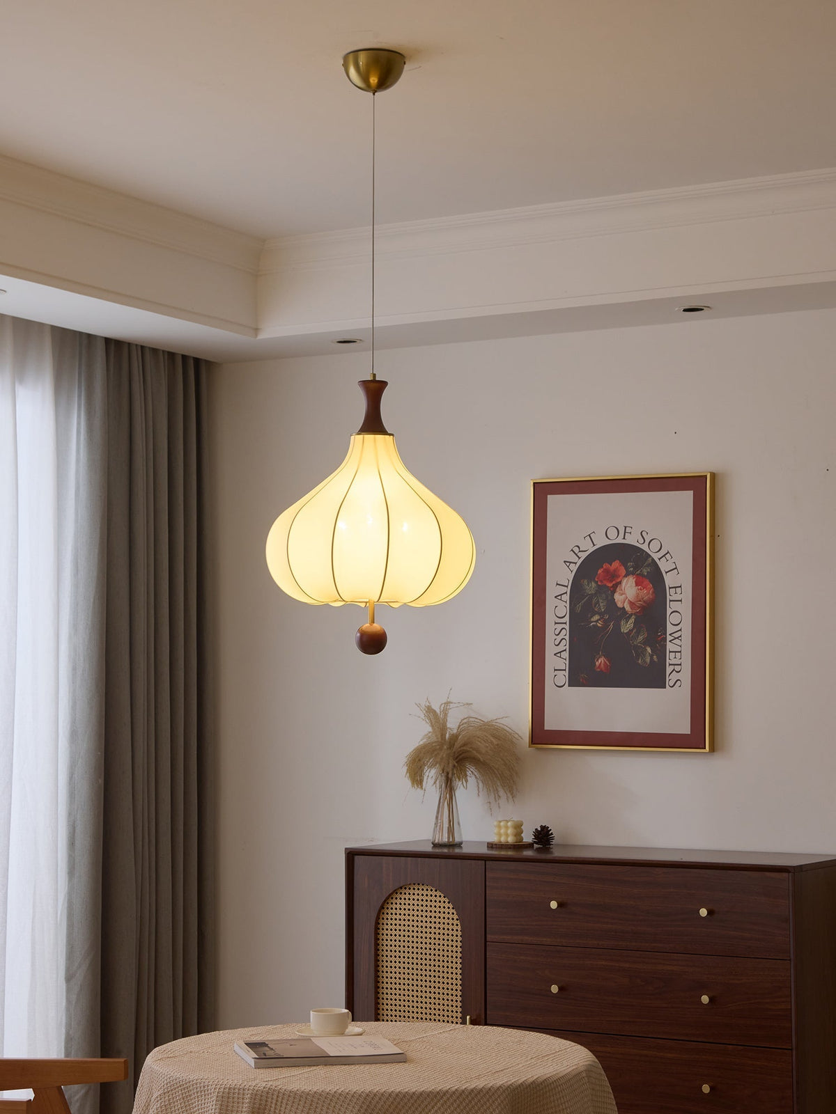 Lorrenaria Fabric Pendant Light-Moonnatur