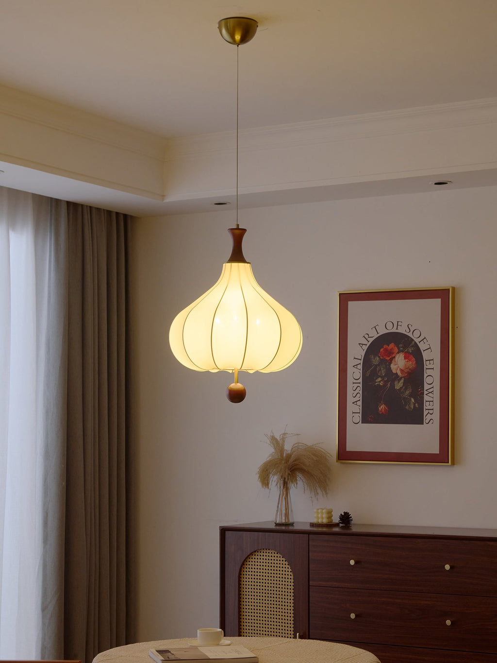 Lorrenaria Fabric Pendant Light-Moonnatur