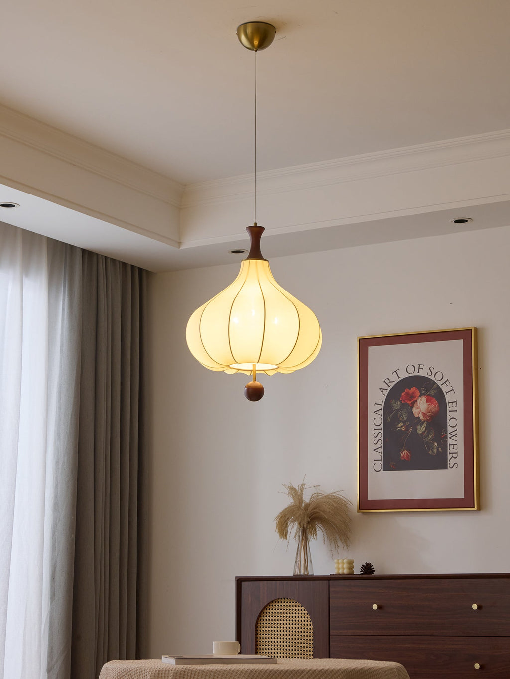 Lorrenaria Fabric Pendant Light-Moonnatur