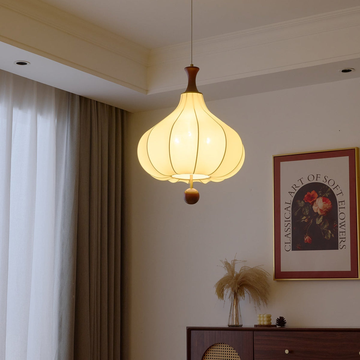 Lorrenaria Fabric Pendant Light-Moonnatur