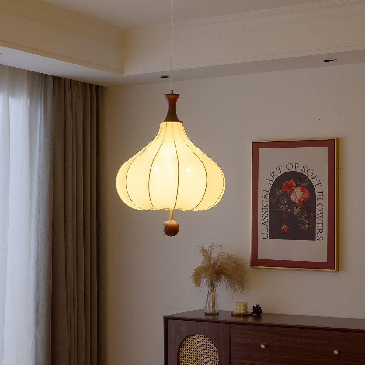 Lorrenaria Fabric Pendant Light-Moonnatur