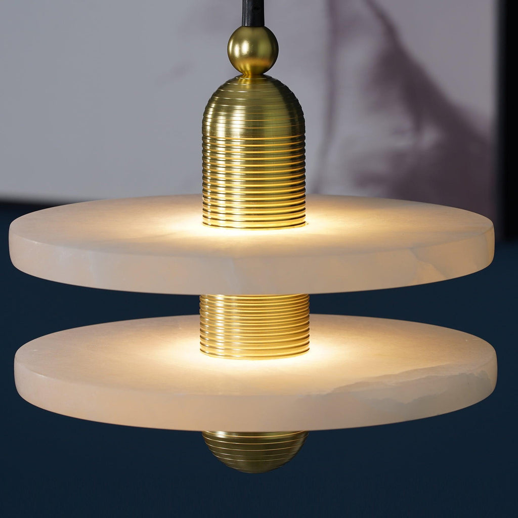 Tardenevia Alabaster Pendant Light-Moonnatur