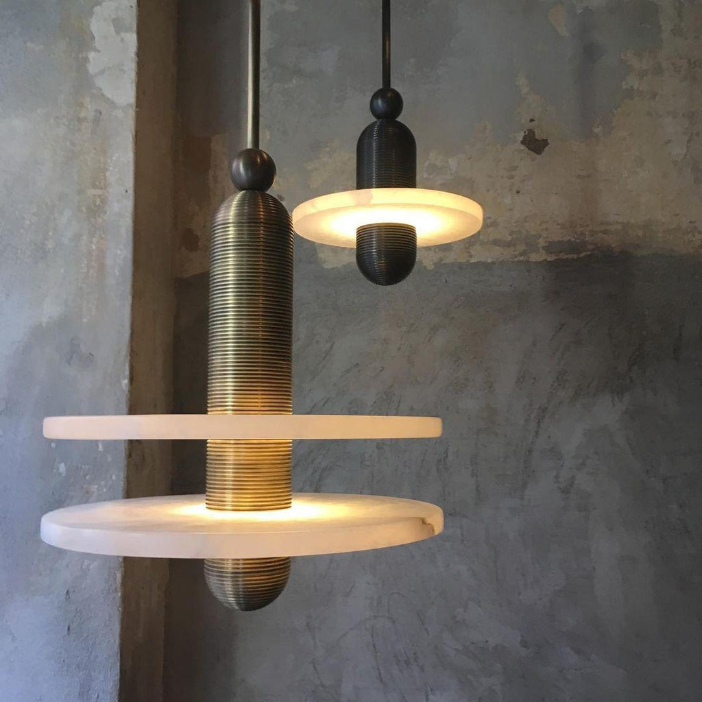 Tardenevia Alabaster Pendant Light-Moonnatur