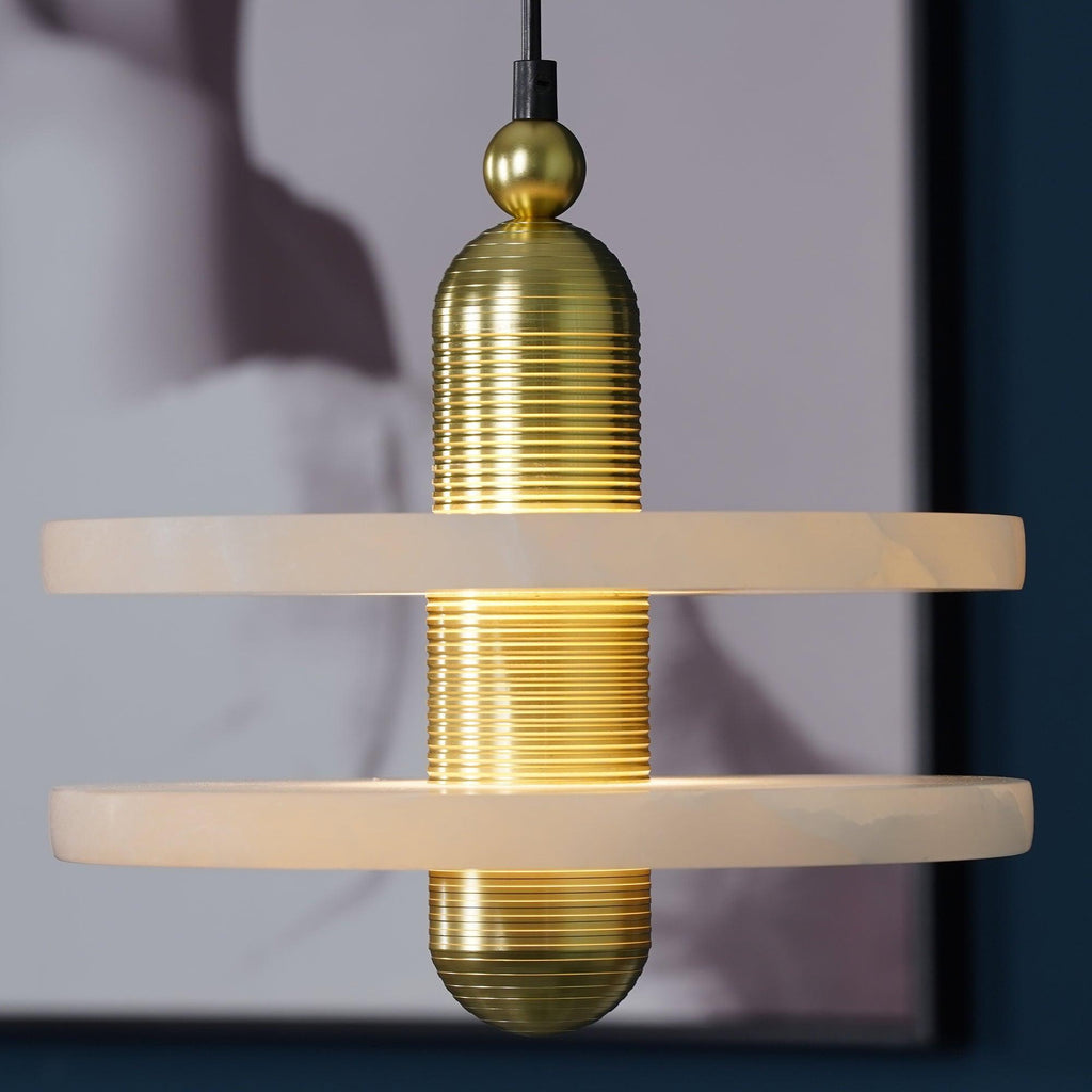 Tardenevia Alabaster Pendant Light-Moonnatur