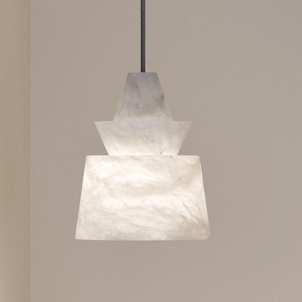 Altonholm Alabaster Pendant Light-Moonnatur